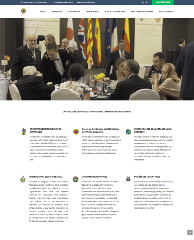 [Joan Alonso Design] Diseño Web | AEFE - Fundación de Fomento Europeo