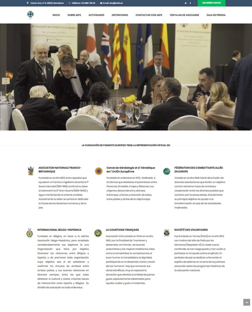 [Joan Alonso Design] Diseño Web | AEFE - Fundación de Fomento Europeo